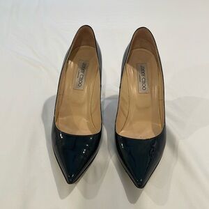 Jimmy Choo Navy Heels 39.5 US size 9 EUC